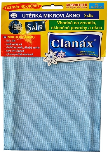 Utierka z mikrovlákna na sklo SAFÍR 40 × 40 cm, 290 g/m²
