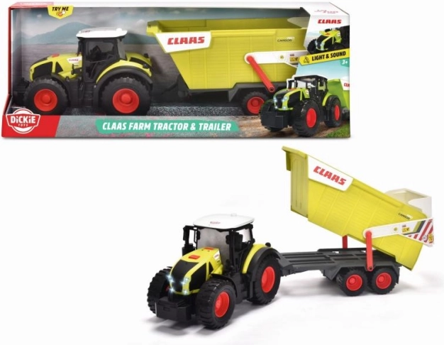 Traktor CLAAS s prívesom 64 cm