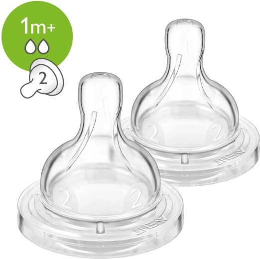 Philips AVENT cumlík Anti-colic/Classic+ pomalý prietok 1 m+, 2 ks