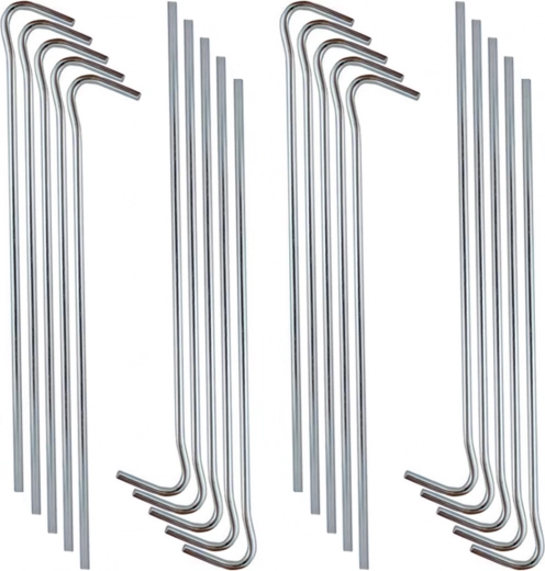 Oceľové stanové kolíky 18 cm, sada 20 ks