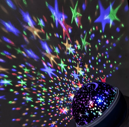 Solight LED projekčná guľa multicolor s otáčaním a 9 režimami