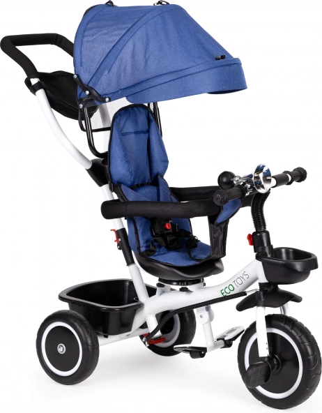 Detská trojkolka s otočným sedadlom ECOTOYS modrá