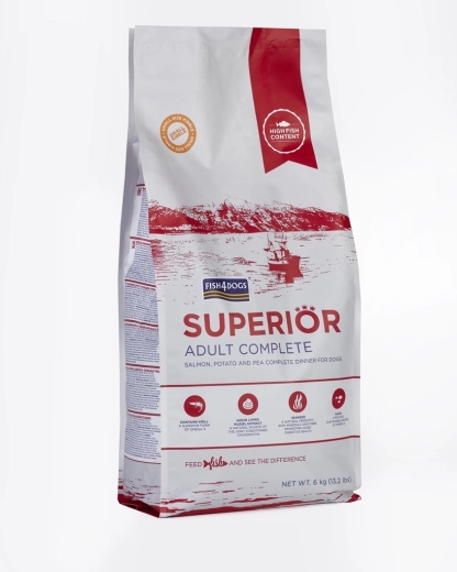 Granule pre malých dospelých psov z lososa so zemiakmi FISH4DOGS Superior 6 kg