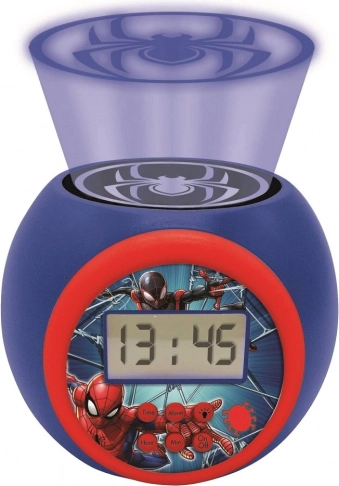 Digitálny budík Spider-Man s projektorom pre deti