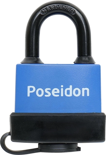 Visiaci zámok POSEIDON 40 vodoodolný s plastovým krytom