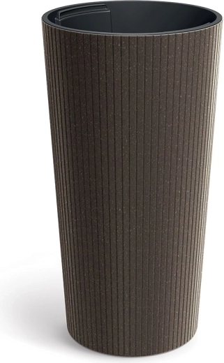 Kvetináč Lamia Slim Eco Wood 30 cm káva