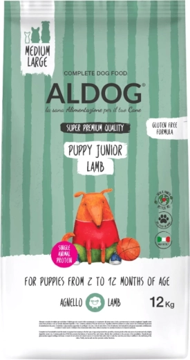 Aldog Puppy Junior Lamb Medium/Large granule pre šteňatá stredných a veľkých plemien 12 kg