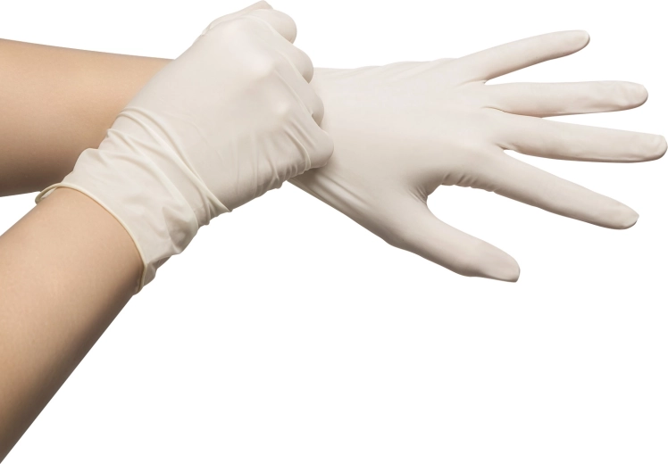 Jednorazové latexové rukavice veľkosť L, 10 kusov