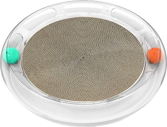 Kruhové mačacie škrabadlo PETKIT s loptičkami a dráhou