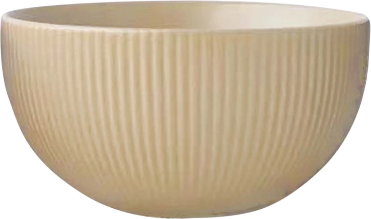 Keramická miska Kitchisimo 320 ml rebrovaná béžová