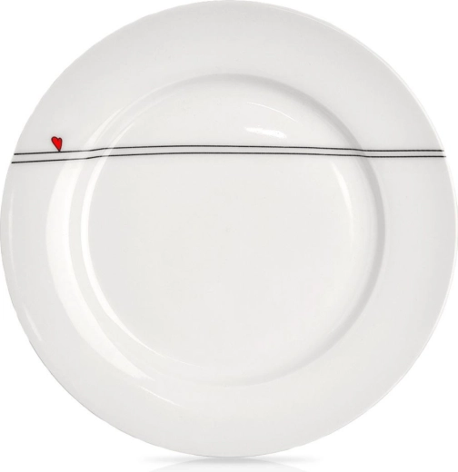 Dezertný porcelánový tanierik so srdiečkom 19 cm