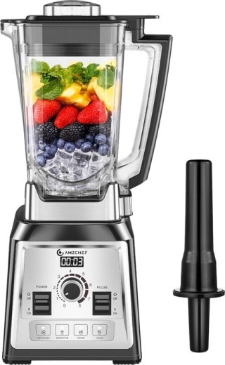 AMZCHEF stolný mixér s nádobou 2000 W, 2 l