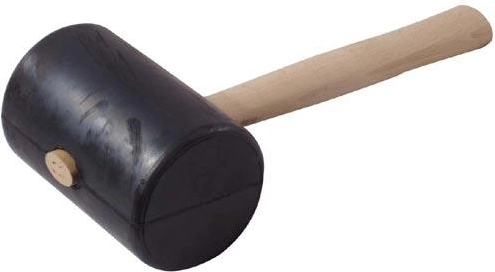Gumené kladivo 90 mm s drevenou rukoväťou – česká výroba