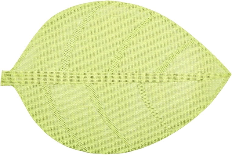 Zelená prestieracia podložka v tvare listu 33 × 48 cm