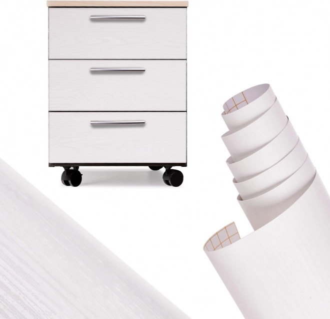 Samolepiaca dekoračná fólia dub biely 1,22 × 50 m