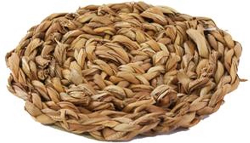 Okrúhly podšálka z morskej trávy 10 cm