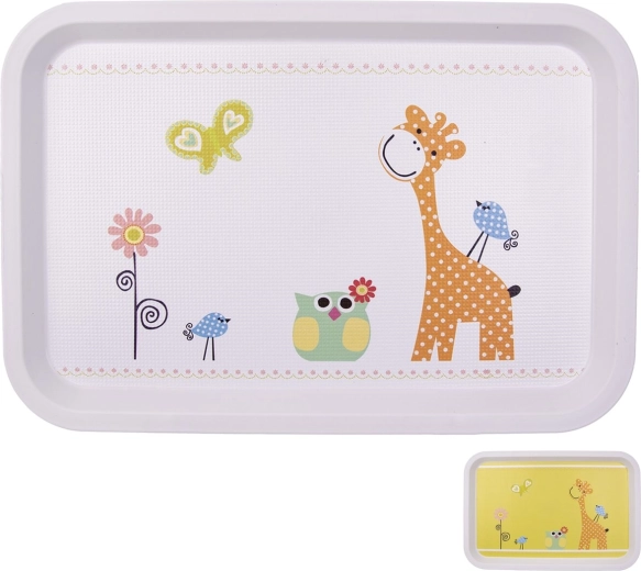 Toya plastový podnos s motívom žirafy 30,5 × 21 cm (mix)