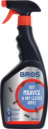 Bros sprej 007 na mravce a lezúci hmyz 500 ml