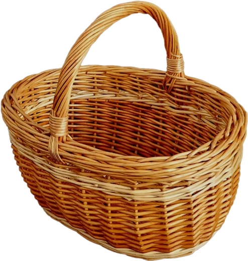 Košík na ovocie menší z lakovaného prútia 32 × 28 × 25 cm