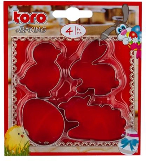 Sada veľkonočných vykrajovačiek – ovca, kuriatko, králik a vajce (4 ks)