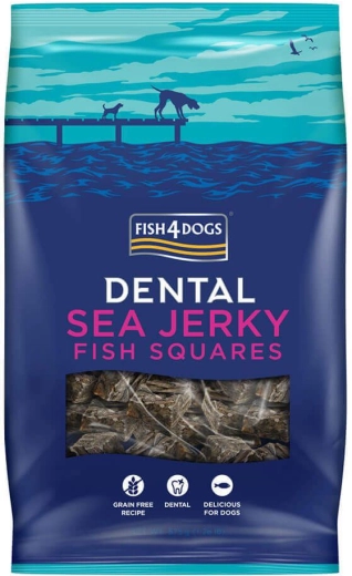 Fish4Dogs Dental Sea Jerky rybie štvorčeky pre psy 575 g