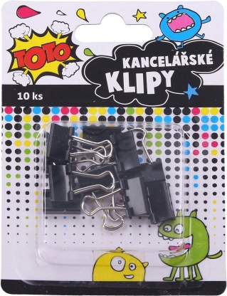 Kancelársky klip 15 mm, 10 ks