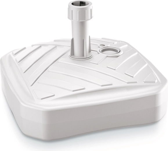 Podstavec pod slnečník UMBRELLA 39 × 39 cm biely