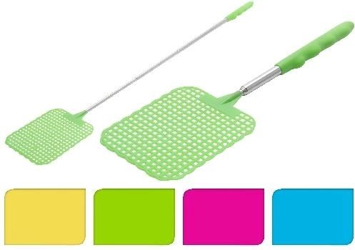Teleskopická plácačka na muchy 24–56 cm, mix farieb
