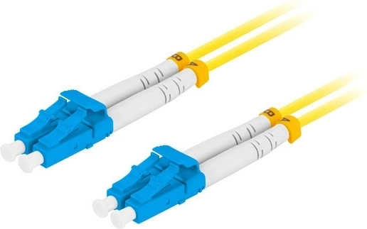 Optický patch kábel SM LC/UPC–LC/UPC duplex 3 m žltý