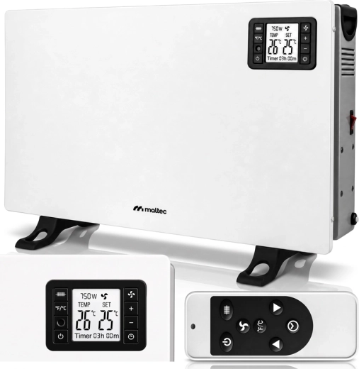 Konvektorový ohrievač MALTEC CH2000DW Turbo s panelom a diaľkovým ovládaním