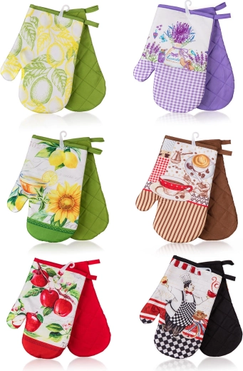 Kuchynské chňapky s pútkom 27 × 17 cm, sada 2 ks, mix motívov