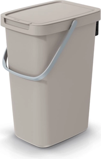 Odpadkový kôš Systema Q Collect s vekom 12 l svetlohnedý