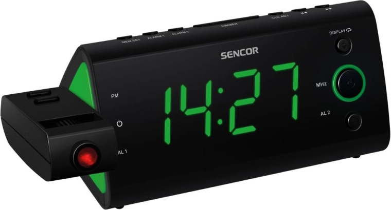 Sencor rádiobudík s projekciou času SRC 330 GN
