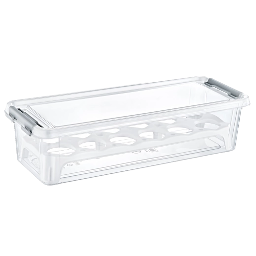 Obdĺžnikový plastový box na 12 vajec bez BPA