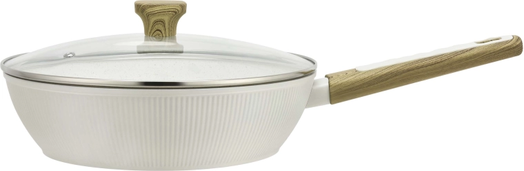 Panvica Kitchisimo Bianco s pokrievkou 28 cm