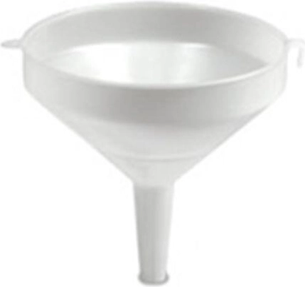 Plastová lievik 30 cm biela
