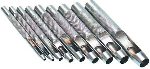 Sada tyčových dierovačov na kožu 2,5–10 mm, 9 dielov
