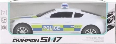 Policajné auto so svetlami a zvukmi, narážacie