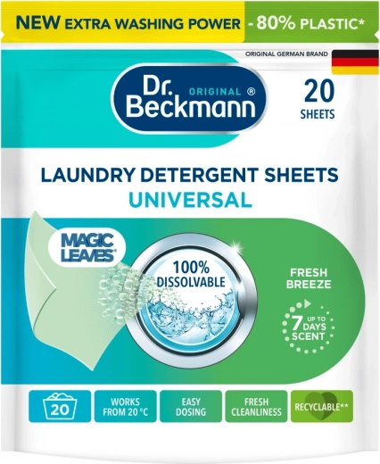 Pracie obrúsky DR. BECKMANN Magic Leaves Universal 20 ks