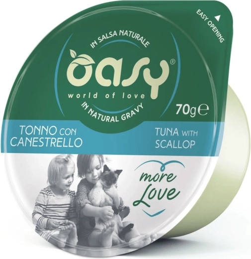 Oasy More Love tuniak so mušľami kelímok 70 g