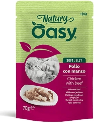 Oasy Natury kapsička Soft Jelly kurča s hovädzím 70 g