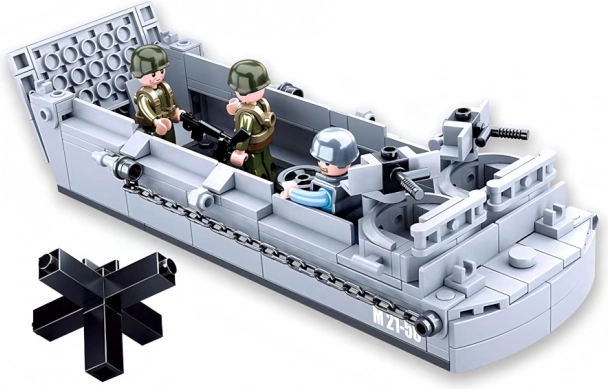 Sluban Army vyloďovací čln z druhej svetovej vojny stavebnica