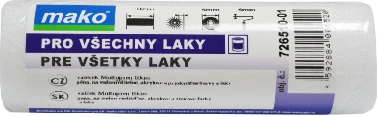 Maliarsky valček z peny 100 mm MAKOPOREN