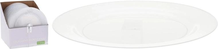 Hlboký tanier 23 cm z polypropylénu, transparentný, sada 4 ks