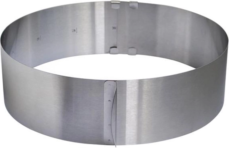 Nastaviteľná okrúhla nerezová forma na tortu 16–30 cm