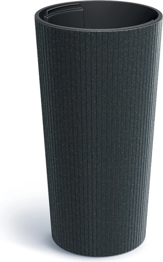 Kvetináč Lamia Slim Eco Wood 25 cm antracit