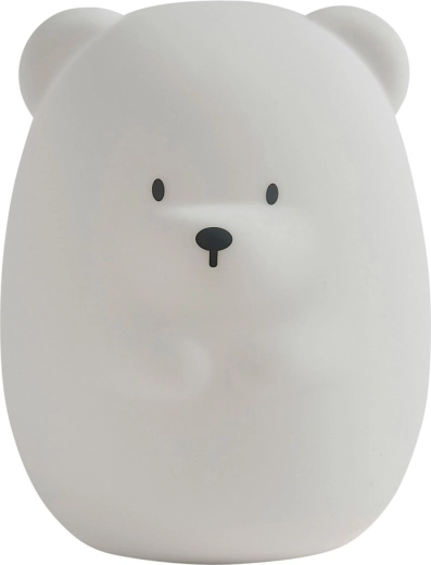 Nattou nočné LED svetlo zo silikónu – medvedík 16 cm