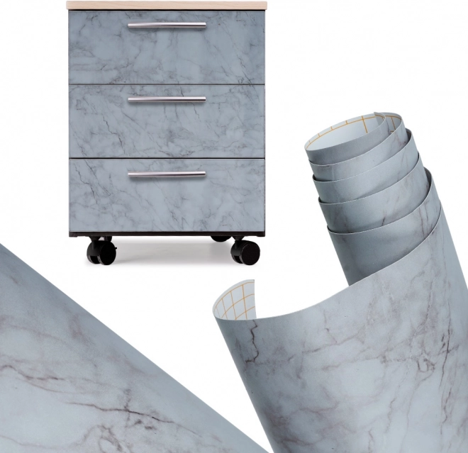 Samolepiaca dekoratívna fólia sivý mramor 1,22 × 50 m