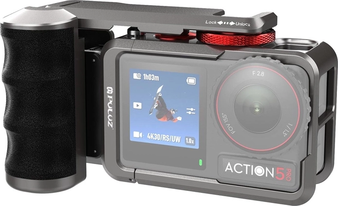 Kovové ochranné puzdro s rukoväťou pre DJI OSMO ACTION 5 PRO / ACTION 4 / ACTION 3