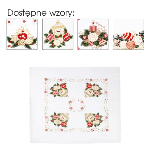 Vianočný dekoratívny obrus 80 × 80 cm